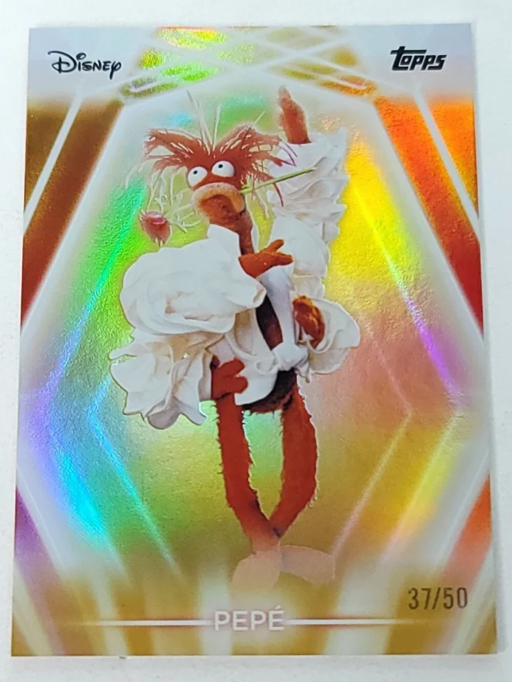 Pepe Topps 2026 Disney Neon Gold Holo Parallel Limited 37/50 - Picture 1 of 4